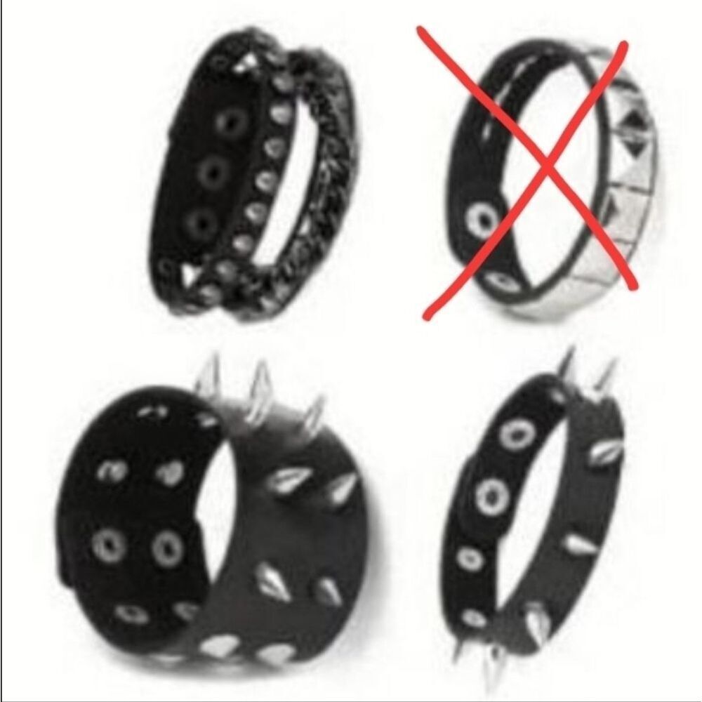 Spike bracelet bundle of Two